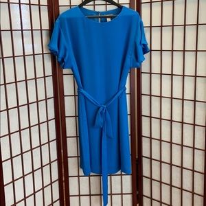 H&M Vibrant Blue tulip sleeve dress (US10)